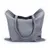 Borsa shopper in tessuto grigio con due manici, senza marchi o scritte visibili. Borsa shopper in tessuto grigio con due manici, senza marchi o scritte visibili.