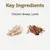 Main ingredients: chicken breast and lamb, shown with images of the ingredients.
