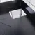 Base in metallo nero per gabbia con apertura rettangolare e struttura a griglia, adatta a gabbie con elementi modulari.