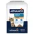 Корм для кошек Advance Adult 1–10 years с курицей. На упаковке изображена кошка, гранулы корма и текст: Contributes to a shiny coat and skin care, maintain muscle mass.
