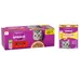 Whiskas Megapack Nassfutter + Knuspertaschen mit Huhn und Käse 180 g gratis! - Adult 1+ Klassische Auswahl in Sauce 48 x 85 g