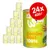 24 консерви по 400 г WOW Gemüse Obst 100% – зеленчуци и плодове. Видими надписи: Premium-Ergänzungsnahrung in 100 % Lebensmittelqualität, Veggies & fruits. 24 консерви по 400 г WOW Gemüse Obst 100% – зеленчуци и плодове. Видими надписи: Premium-Ergänzungsnahrung in 100 % Lebensmittelqualität, Veggies & fruits.