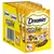 Dreamies ShakeUps мультивитамины, Geflügel Picknick, 6 x 55 г = 330 г. Упаковка с разноцветными лакомствами и кошкой на жёлтом фоне.