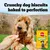 Text: Crunchy dog biscuits baked to perfection. Pedigree Biscrok packaging featuring a dog and a bone-shaped biscuit.