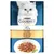 Purina Gourmet Perle корм для кошек с индейкой, изображение поданного корма и белой кошки на упаковке.