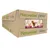 Box containing 18 packs of salmon with white fish recipe, each 390g. British made and recyclable packaging information visible.