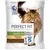 PERFECT FIT senior 7+ cat food, rich in chicken. Visible text: 'All-around protection for a healthy life', 'total 5'. Image of long-haired cat on packaging. PERFECT FIT senior 7+ cat food, rich in chicken. Visible text: 'All-around protection for a healthy life', 'total 5'. Image of long-haired cat on packaging.