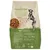 Back of pet food bag showing feeding guide, key benefits for large dogs, and a bowl of kibble. Includes nutritional information and instructions for portion sizes based on weight.