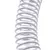 Close-up of a transparent plastic spiral with white wrapping.