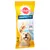 Pedigree DentaStix, 7 sticks, 25 kg+, Triple Action, tekst: Recommended by vets, reducerer tandsten op til 80 %, rengør svære tænder, støtter tandkød. Billede af glad hund.