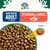 High protein adult food for ages 1-7 years, made with chicken and turkey. Kibble size shown as 12 mm.
