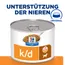 Hill's Prescription Diet k/d Original, Unterstützung der Nieren, ActivBiome+ Kidney Defense, Nassfutter für Hunde in Dose.