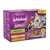 Whiskas TastyMix Chef's Choice in gravy, 12 pack with beef, poultry, vegetables, salmon, carrots, chicken, turkey, and cod. Label states tested and approved by cats.