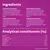 Ingredients: meat and animal derivatives with beef, poultry, lamb, duck, chicken, liver, game, turkey. Analytical constituents: protein 8.7%, fat 3.5%, moisture 83.7%, others listed.