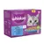 Whiskas Fish Favourites in jelly, 12 pack. Includes salmon, tuna, whitefish and cod varieties. For cats aged 7 years and over. Made with 100% high quality ingredients.