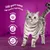 100 purr-cent high quality ingredients. Healthy heart, urinary tract health, easy to eat and optimum digestion highlighted with icons next to a cat.