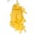 Jouet suspendu composé de bandes de papier jaune fixées à une corde torsadée blanche, sans marque visible ni texte.