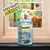 Dreamies Shake Ups with Multivitamins Seafood Celebration treats pack in front of a window, text reads 'Cats can't resist', with cartoon stars and heart.