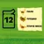 12 броя: 6x пиле, 3x пуешко, 3x птиче месо. Визуално представяне на разпределението на видовете месо в опаковката.