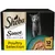 Sheba Sauce Collection Poultry Selection, 12 packs of 85g each, shown with a bowl of poultry pieces in sauce.