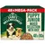 James Wellbeloved Puppy Junior Mixed Selection with Rice, 48 x 90g mega-pack. Image shows product name and a bowl of food.