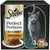 Sheba Perfect Portions Rich Gravy with turkey, 3 x 75g packs shown with food portion on plate and product details visible.