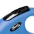 Flexi Hundeleine in Blau mit schwarzem Bedienknopf und Flexi-Logo sichtbar.