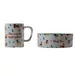 TIAKI Lot tasse et écuelle « Funny Winter Dogs » - lot de 2