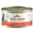 Boîte Almo Nature HFC Jelly, saumon avec carottes. Texte visible : 'Profits 100% to nature', 'Owned by the animals'. Inscriptions en plusieurs langues sur l’étiquette.