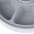 Grey feeding bowl with three numbered compartments, numbers 2 and 3 visible.