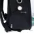 Sac noir avec poche zippée, œillets métalliques et logo visible « TIAKI » sur le côté inférieur gauche.