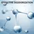 Text image with the inscription 'Effective Deodorization', depiction of molecules illustrating odour-neutralising effect.