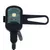 Lampe LED noire avec bouton marche/arrêt, sangle en plastique et port de charge USB visible, câble branché. Aucun nom de marque ou texte visible.