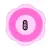 Tiaki pink bowl with flower-shaped design, suitable for pet food or water.