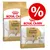 Two bags of Royal Canin Labrador Retriever Adult food with a red percentage discount symbol, indicating a special offer or promotion.