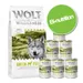 Offre Bi-nutrition Wolf of Wilderness pour chien - Adult Wild Hills, canard (12 kg + 6 x 400 g)