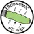 Ergonomische gelgreep met groen oppervlak en pijlen die op de greepstructuur wijzen.