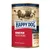 Confezione di Happy Dog Rind Pur Beef Pure, Supreme Sensible, 100% tierisches Protein, Made in Germany, Boeuf Ternera. Immagine di una mucca sull'etichetta.