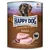 Happy Dog Sensible Pure Texas, pure turkey. Made in Germany. Tin with image of turkey meat and dog in front of landscape background.