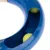 Blue plastic ring with yellow balls in integrated tracks, suitable for interactive play.