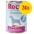Rocco Sensitive hondenvoer, Turkey & potato, 400 g blik, single protein. Verpakking met afbeelding van kalkoen en aardappel. Gele cirkel met rode tekst: 24x. Rocco Sensitive hondenvoer, Turkey & potato, 400 g blik, single protein. Verpakking met afbeelding van kalkoen en aardappel. Gele cirkel met rode tekst: 24x.