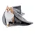 Grey cuddly blanket made of soft fabric, suitable for pets. Cat partially sitting under the blanket.