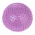 Palla da massaggio viola con superficie a nodi, design rotondo in plastica.