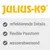 Julius-K9. Reflektierende Details, flexible Passform, wasserabweisend.