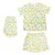TIAKI Pet & Parent Pyjama im Partnerlook, Zitrone  - Pyjama für Hundeeltern Größe S + passendes Hundeshirt Rückenlänge 25 cm