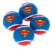 Warner Bros.™ DC Set de balles de tennis Superman pour chien - 4 pièces (Ø 6,3 cm chacune)