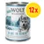 Wolf of Wilderness Little Blue River, 12 x 400 g, 100% grain-free. Kurczak i łosoś z owocami leśnymi, korzeniami i ziołami. Opis w języku niemieckim i angielskim na etykiecie. Wolf of Wilderness Little Blue River, 12 x 400 g, 100% grain-free. Kurczak i łosoś z owocami leśnymi, korzeniami i ziołami. Opis w języku niemieckim i angielskim na etykiecie.