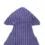 Jouet pour animal en tissu côtelé violet, forme indéterminée, matière textile visible sur toute la surface.