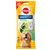 Pedigree Dentastix Tägliche Frische, 7 st för hundar över 25 kg. Text: 3-fach Wirkung Triple Action. Bild på en glad hund och en grön tandsticka.