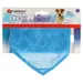 Flamingo verkoelende bandana Fresk Inou, blauw - Maat S: L 52 x B 22 cm